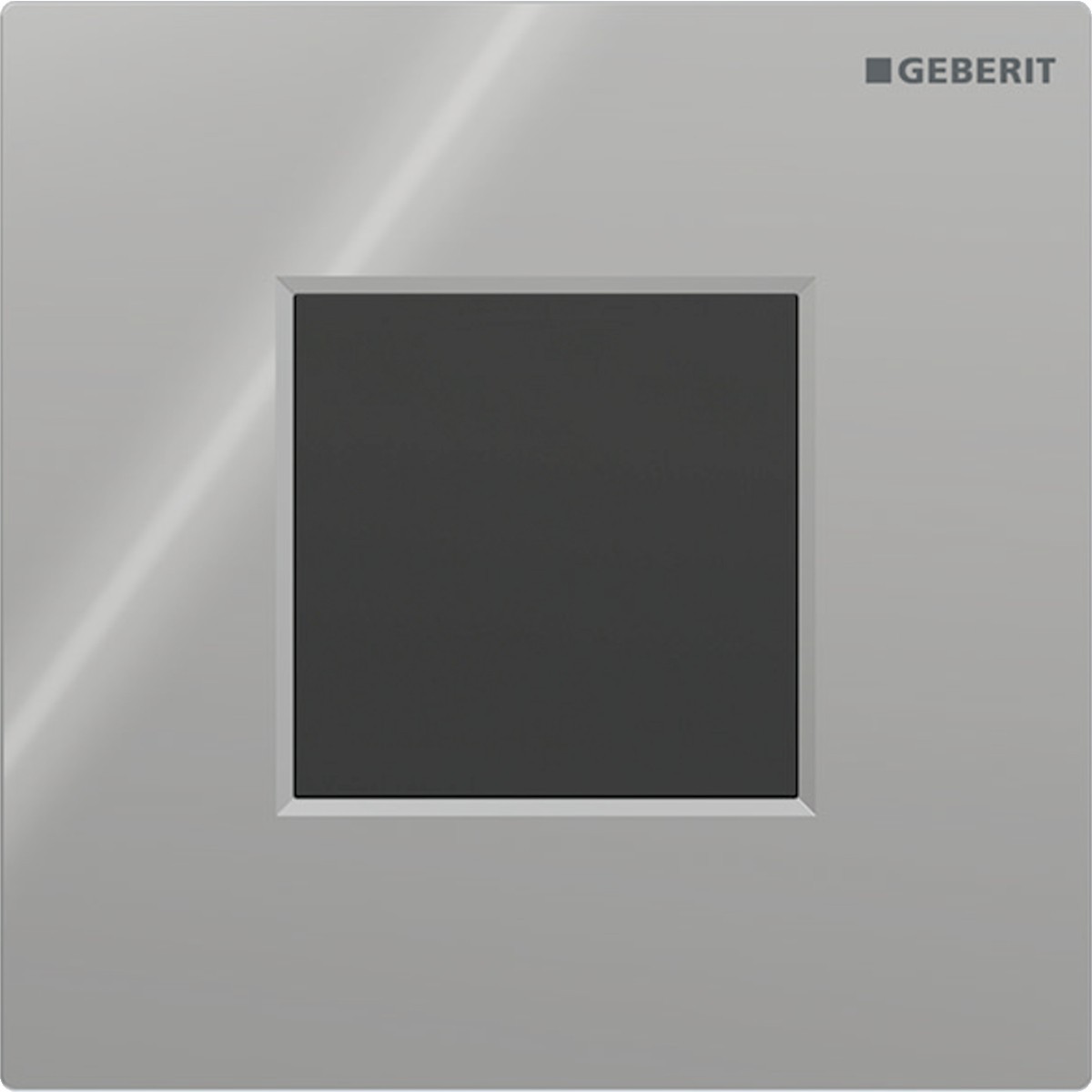 Commande d'urinoir Geberit électronique pile type 01 square chromé brillant - GEBERIT 116.094.21.1 