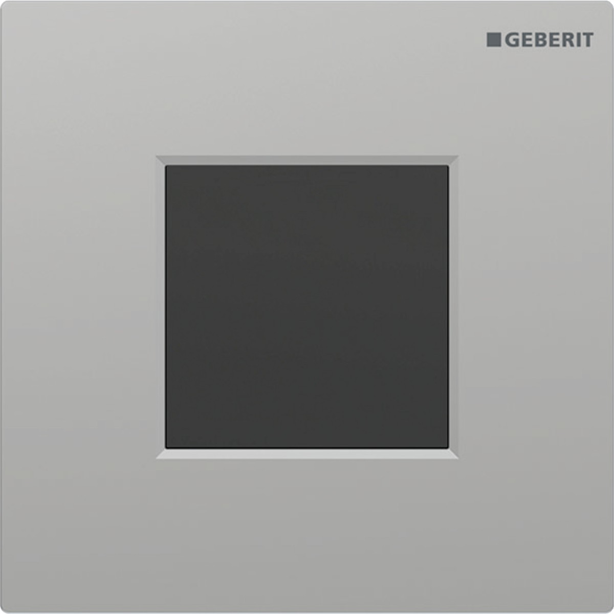 Commande d'urinoir Geberit électronique pile type 01 square chromé mat - GEBERIT 116.094.JQ.1 