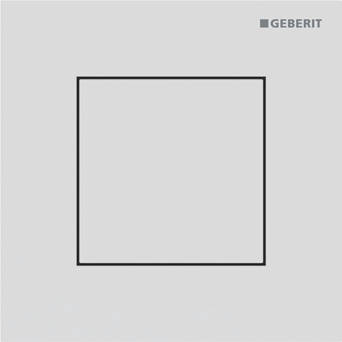 Commande d'urinoir Geberit pneumatique type 40 square blanc mat - GEBERIT 116.217.JT.1 