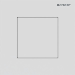 Commande d'urinoir Geberit pneumatique type 40 square blanc mat - GEBERIT 116.217.JT.1 