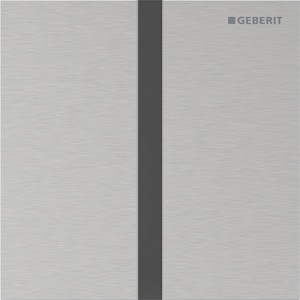 Commande d'urinoir Geberit électronique pile type 40 square brossé - GEBERIT 116.237.FW.1 
