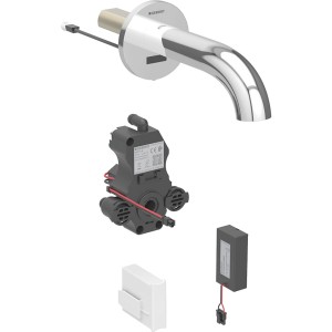 Robinetterie de lavabo Geberit Piave montage mural alimentation par pile pour - GEBERIT 116.263.21.1 
