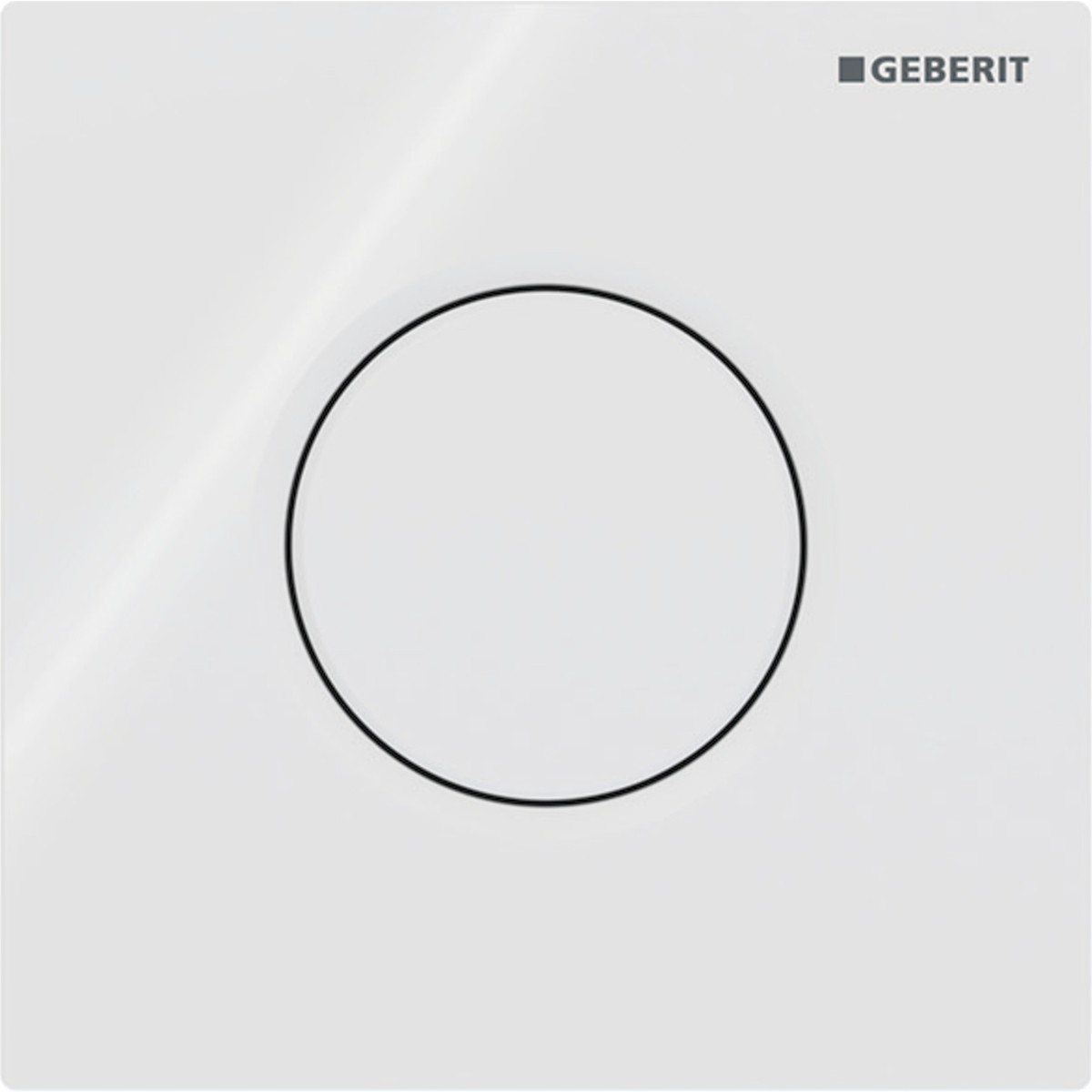 Commande d'urinoir Geberit pneumatique type 01 round blanc alpin - GEBERIT 116.011.11.5 