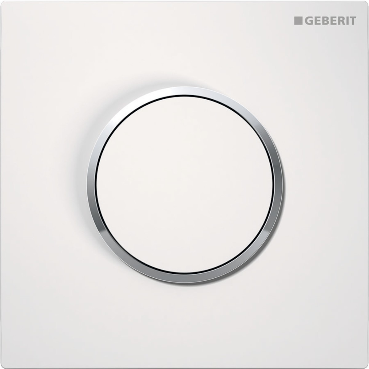 Commande d'urinoir Geberit pneumatique type 10 blanc chromé brillant - GEBERIT 116.015.KJ.1 