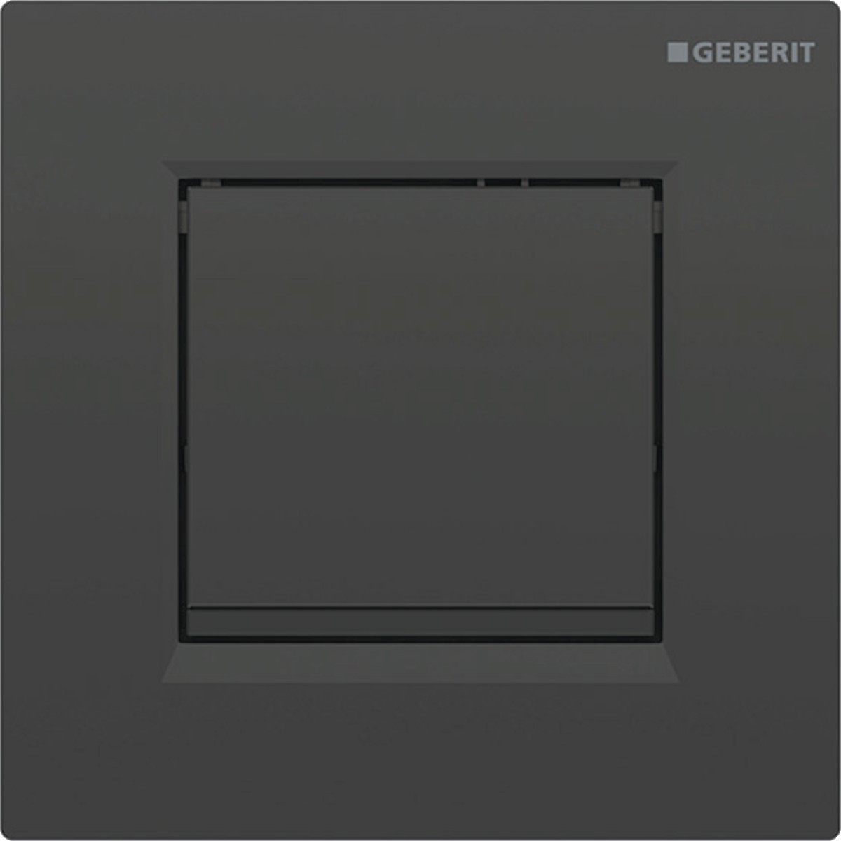 Commande d'urinoir Geberit pneumatique type 20 square noir noir mat - GEBERIT 116.017.DW.1 