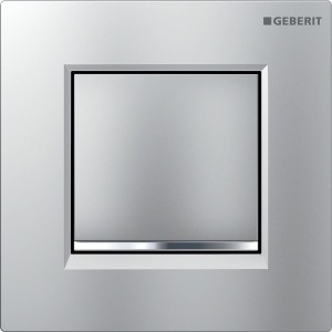 Commande d'urinoir Geberit pneumatique type 20 square chromé mat brillant - GEBERIT 116.017.JQ.1 
