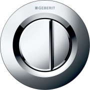Commande Geberit type 01 ronde PN double touche encastrer Chromé brillant - GEBERIT 116.042.21.1 