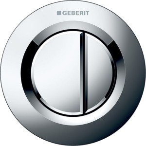 Commande Geberit type 01 ronde PN double touche encastrer Chromé brillant - GEBERIT 116.042.21.1 