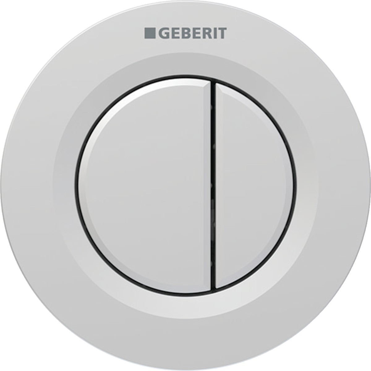 Commande Geberit type 01 ronde PN double touche encastrer Chromé mat - GEBERIT 116.042.JQ.1 