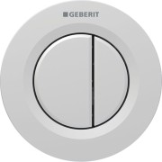 Commande Geberit type 01 ronde PN double touche encastrer Chromé mat - GEBERIT 116.042.JQ.1 