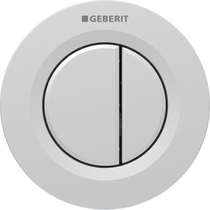 Commande Geberit type 01 ronde PN double touche encastrer Chromé mat - GEBERIT 116.042.JQ.1 