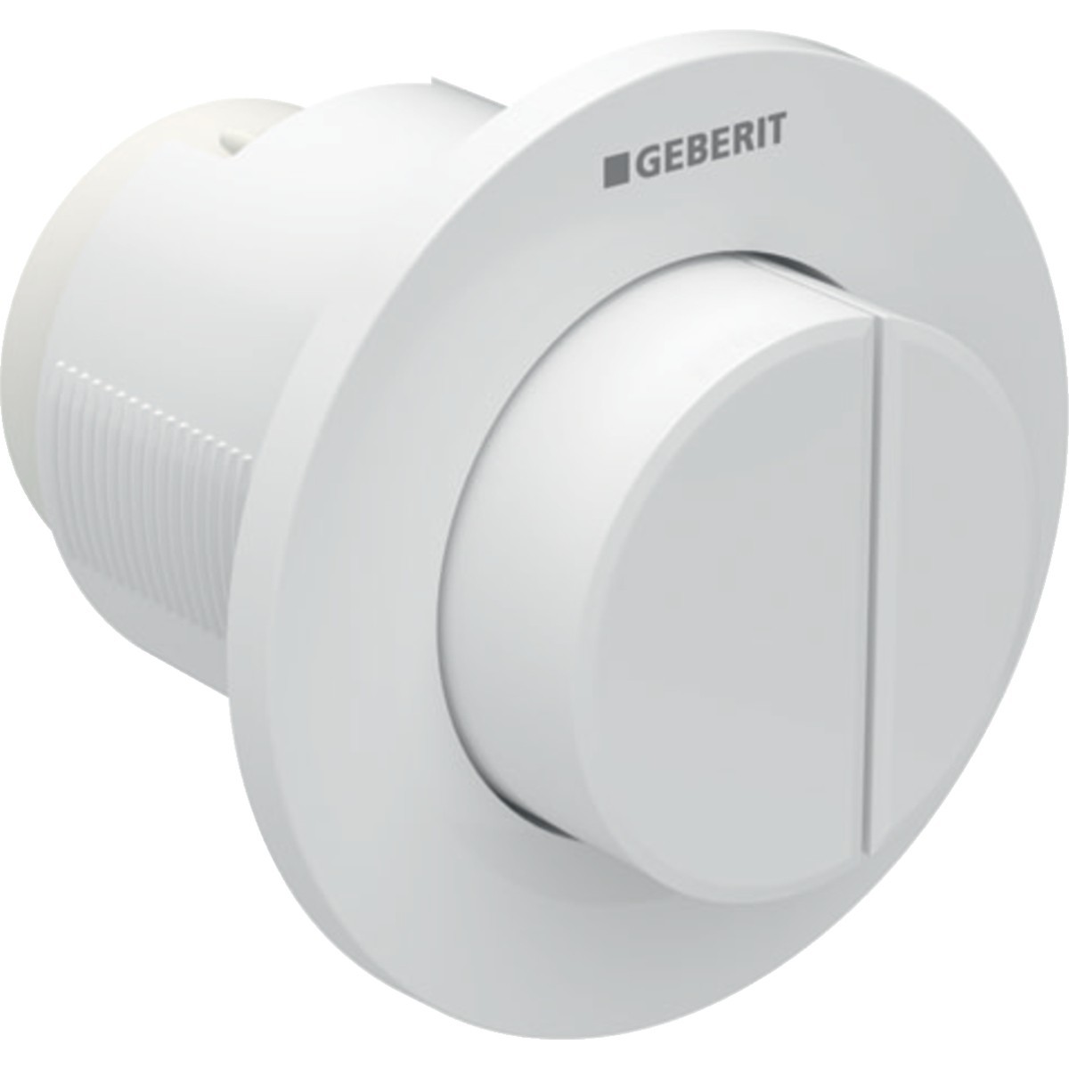 Commande Geberit type 01 ronde PN double touche encastrer saillant Blanc alpin - GEBERIT 116.044.11.1 