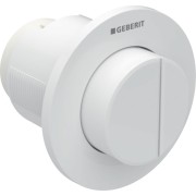 Commande Geberit type 01 ronde PN double touche encastrer saillant Blanc alpin - GEBERIT 116.044.11.1 