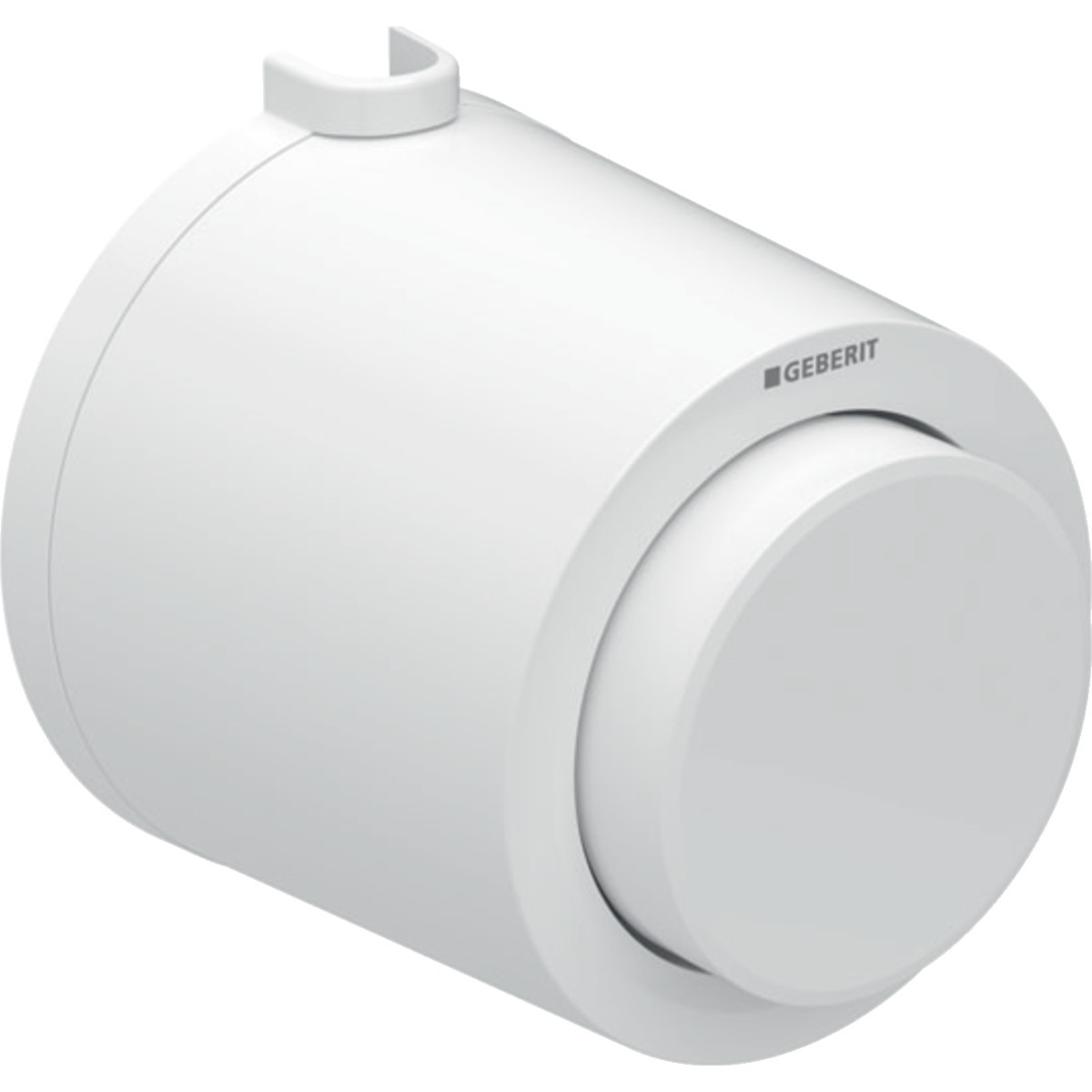 Commande Geberit type 01 ronde PN simple touche apparent Blanc alpin - GEBERIT 116.046.11.1 