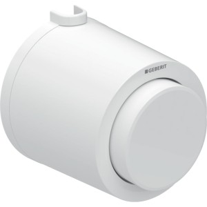 Commande Geberit type 01 ronde PN simple touche apparent Blanc alpin - GEBERIT 116.046.11.1 