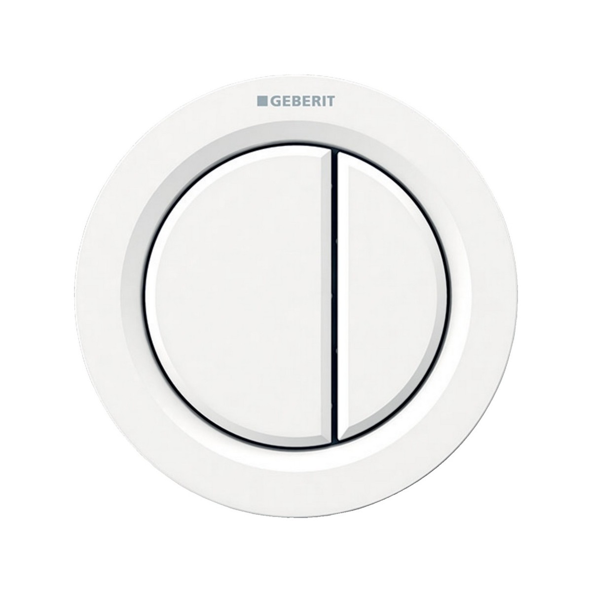 Commande Geberit type 01 ronde PN double touche meuble Blanc alpin - GEBERIT 116.050.11.1 