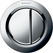 Commande Geberit type 01 ronde PN double touche meuble Chromé brillant - GEBERIT 116.050.21.1 