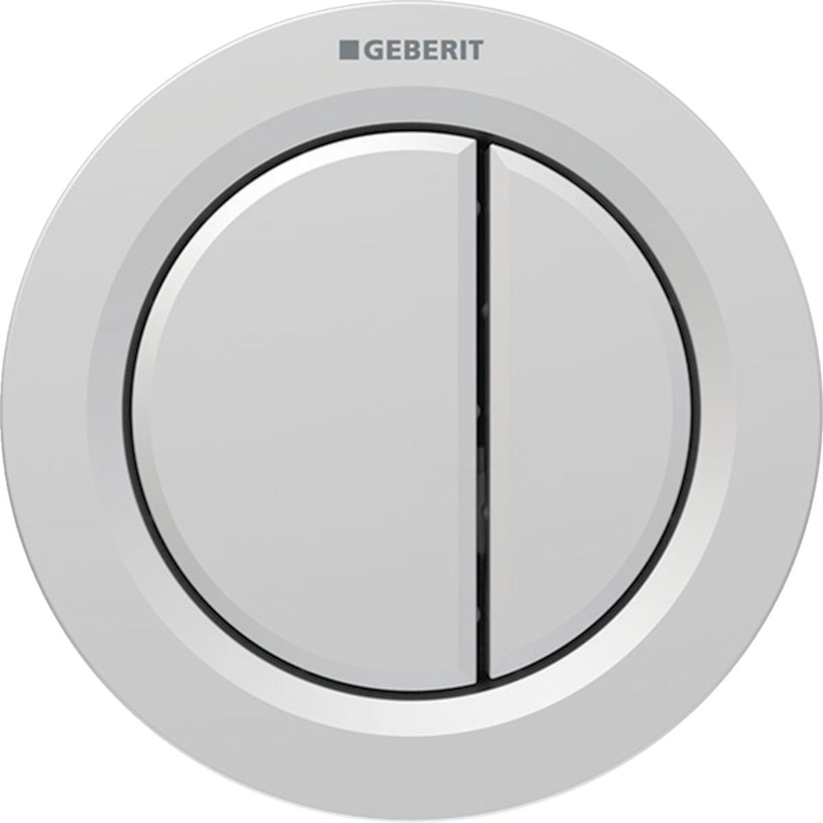 Commande Geberit type 01 ronde PN double touche meuble Chromé mat - GEBERIT 116.050.JQ.1 