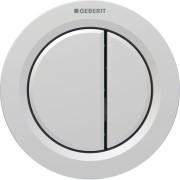 Commande Geberit type 01 ronde PN double touche meuble Chromé mat - GEBERIT 116.050.JQ.1 