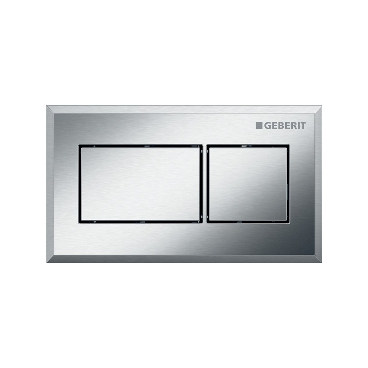 Commande Geberit carrée PN double touche encastrer chromé brossé - GEBERIT 116.051.GH.1 