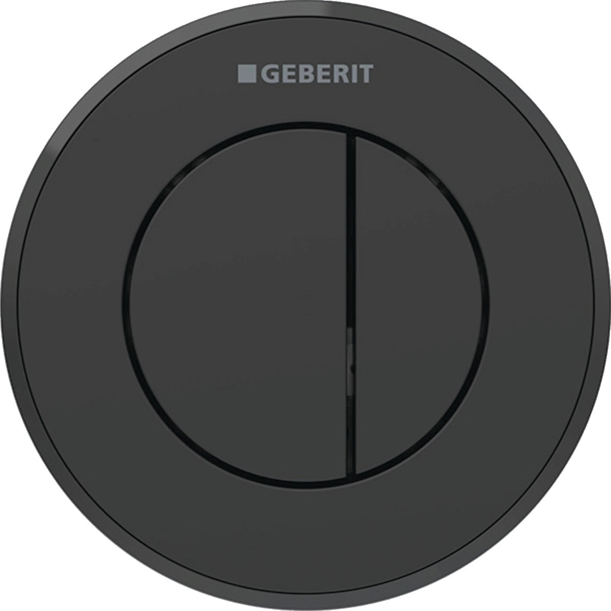 Commande Geberit type 10 ronde PN double touche encastrer noir mat noir - GEBERIT 116.055.16.1 