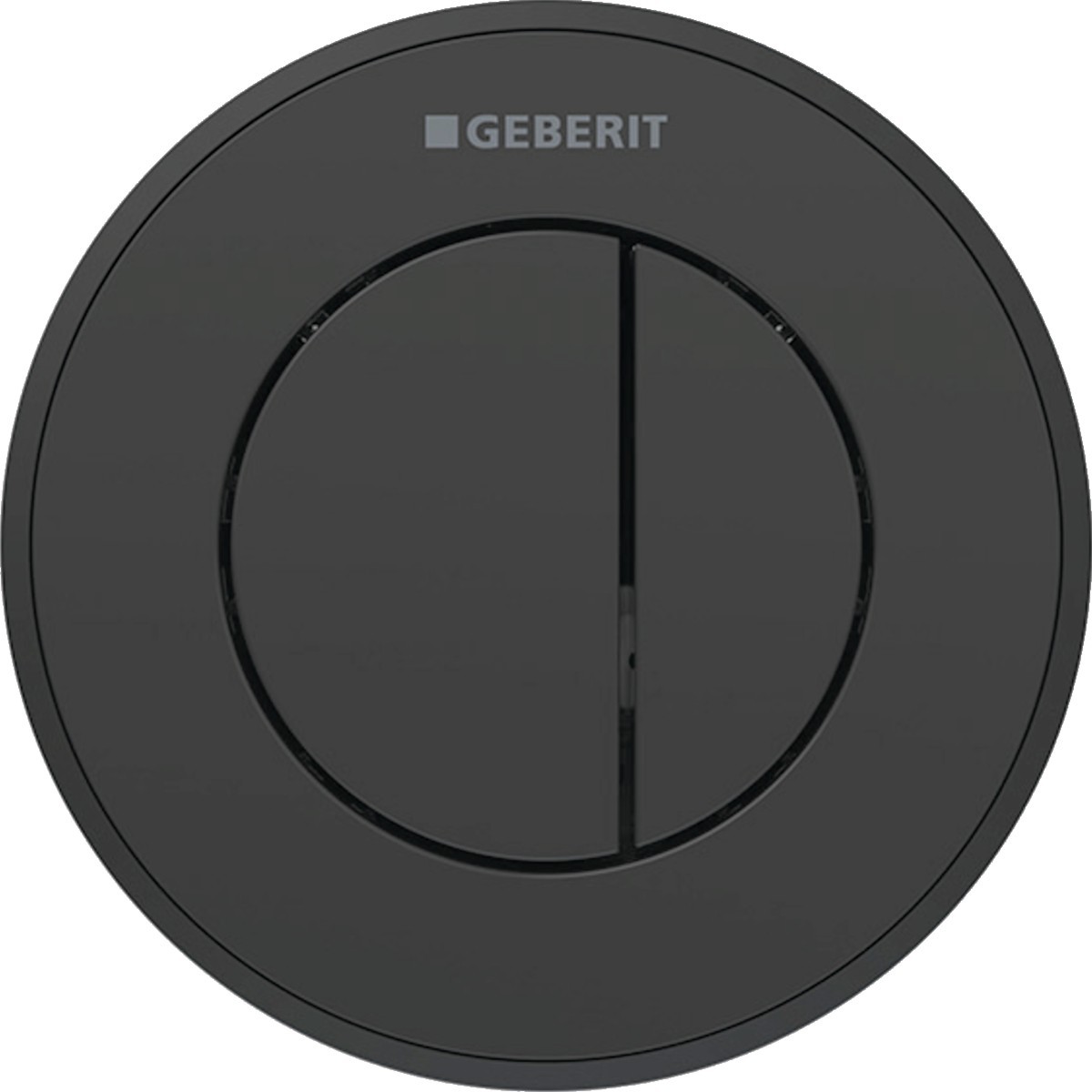 Commande Geberit type 10 ronde PN double touche encastrer noir noir mat - GEBERIT 116.055.DW.1 