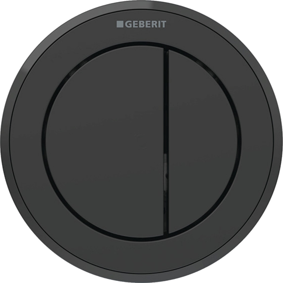 Commande Geberit type 10 ronde PN double touche meuble noir mat noir - GEBERIT 116.057.16.1 