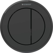 Commande Geberit type 10 ronde PN double touche meuble noir mat noir - GEBERIT 116.057.16.1 