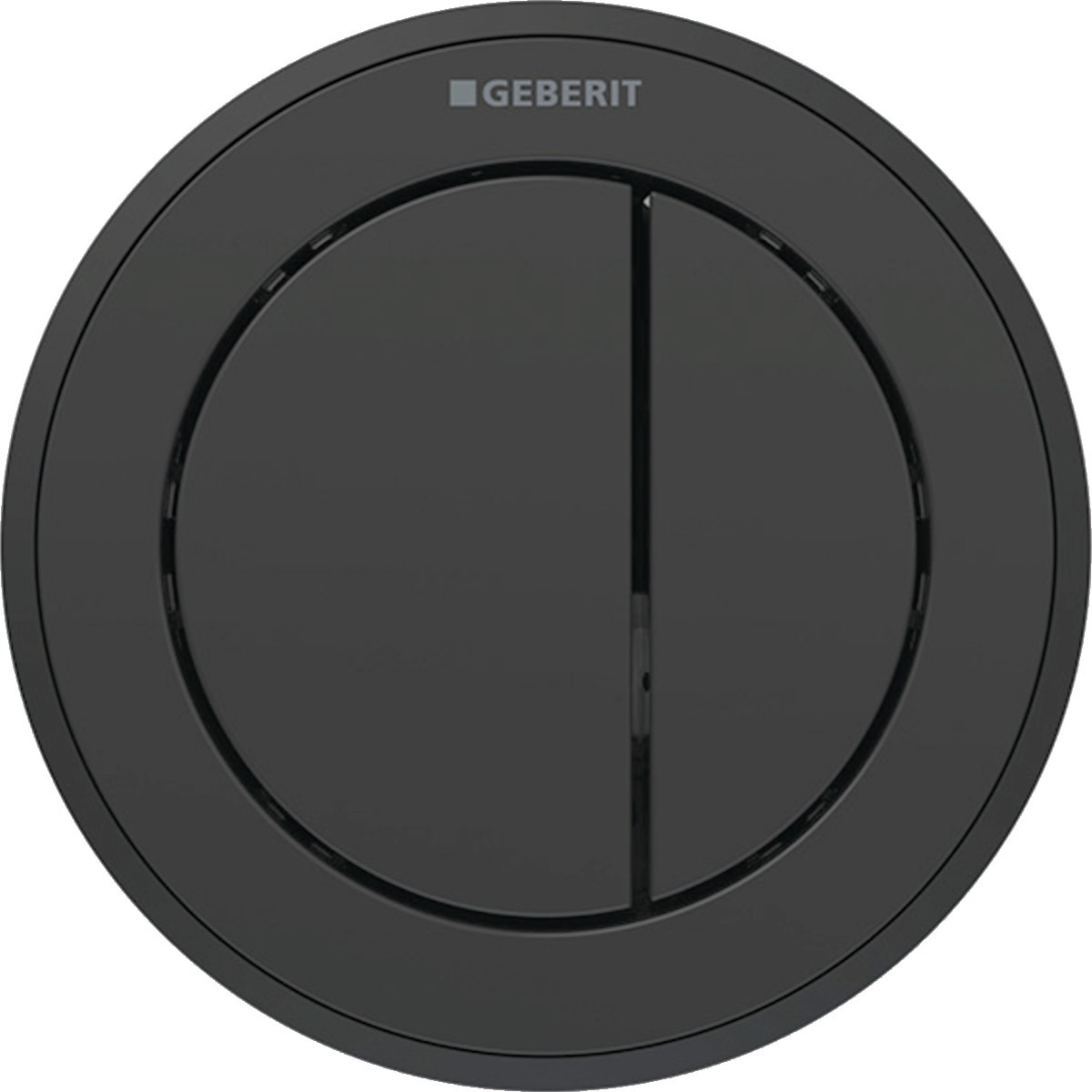 Commande Geberit type 10 ronde PN double touche meuble noir noir mat - GEBERIT 116.057.DW.1 