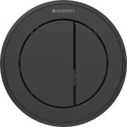 Commande Geberit type 10 ronde PN double touche meuble noir noir mat - GEBERIT 116.057.DW.1 