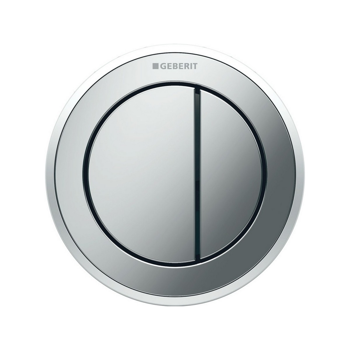Commande Geberit type 10 ronde PN double touche meuble chr bri chr mat - GEBERIT 116.057.KH.1 