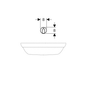 Robinetterie de lavabo Geberit Piave montage mural alimentation par générateur - GEBERIT 116.266.21.1 
