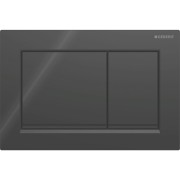 Plaque Geberit Omega20 carrée DT noir noir mat - GEBERIT 115.080.DW.1 