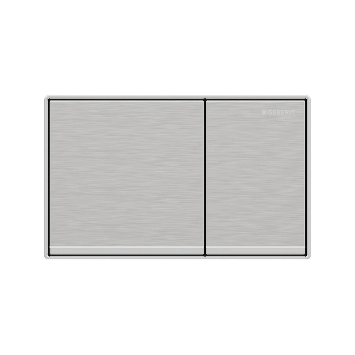 Plaque Geberit Omega60 carrée DT à fleur chr bro facile net chr bri - GEBERIT 115.081.GH.1 