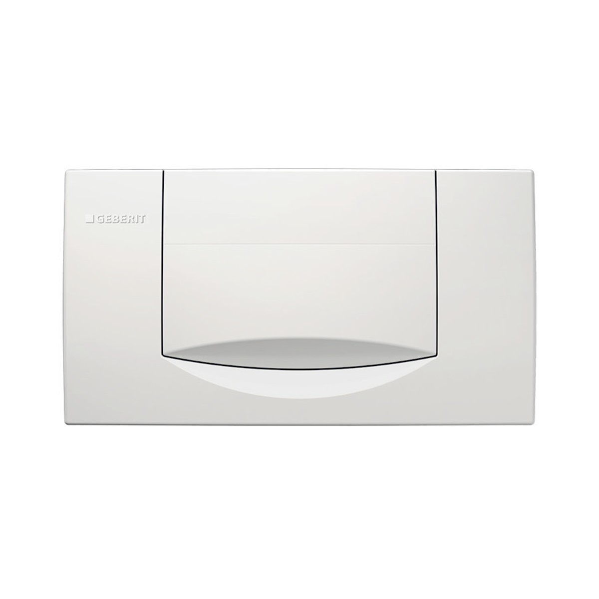 Plaque Geberit 200F carrée interrompable Blanc alpin - GEBERIT 115.222.11.1 