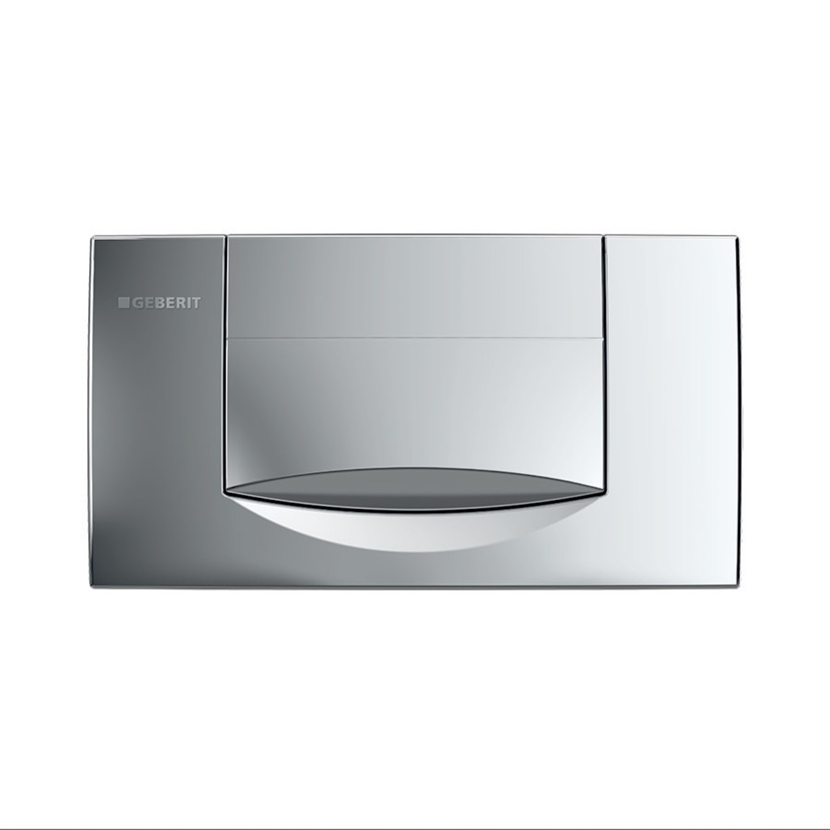 Plaque Geberit 200F carrée interrompable Chromé brillant - GEBERIT 115.222.21.1 