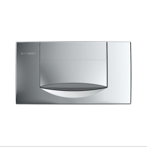 Plaque Geberit 200F carrée interrompable Chromé brillant - GEBERIT 115.222.21.1 