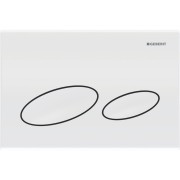 Plaque Geberit Kappa20 double touche blanc alpin - GEBERIT 115.228.11.1 