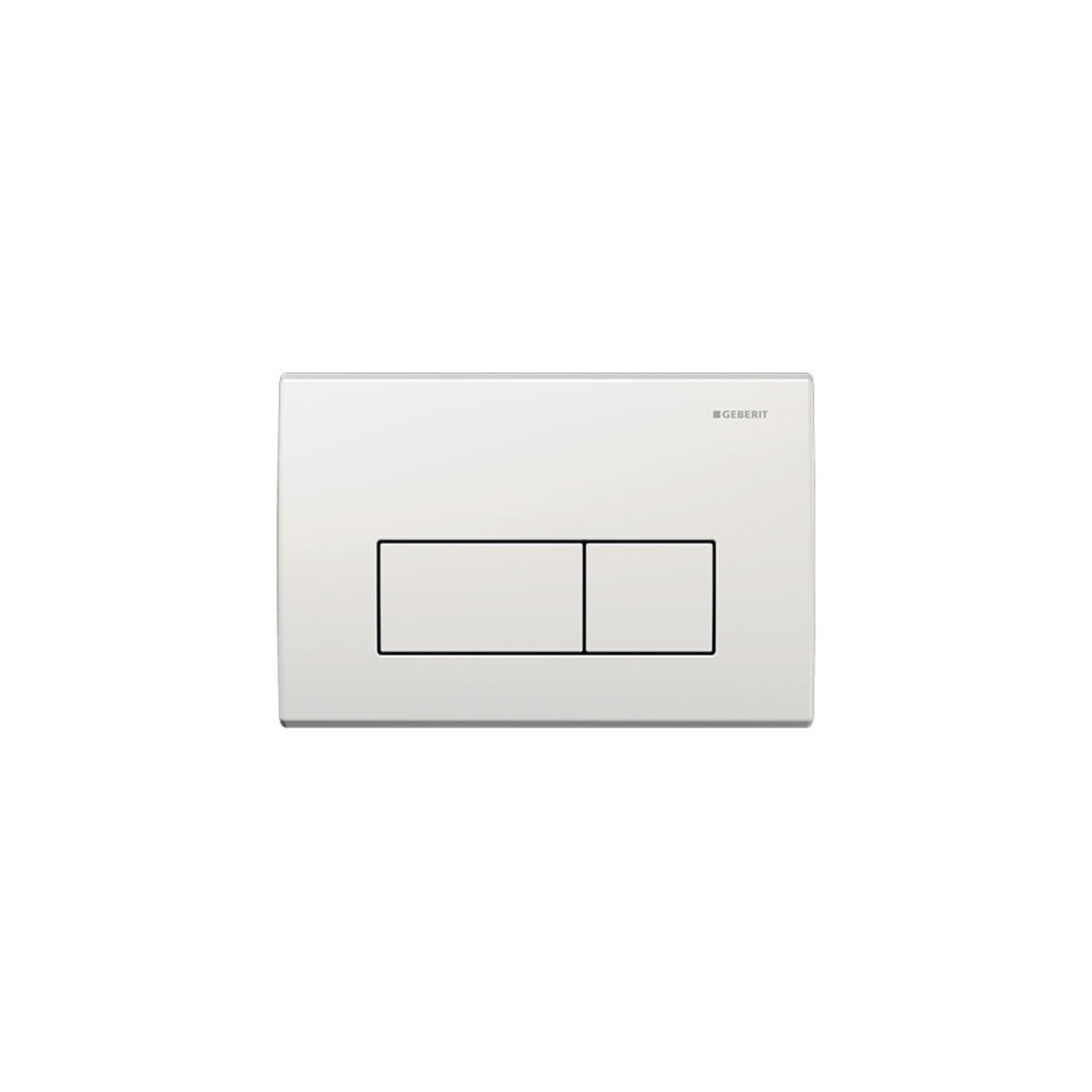 Plaque Geberit Kappa50 carrée DT blanc alpin - GEBERIT 115.260.11.1 