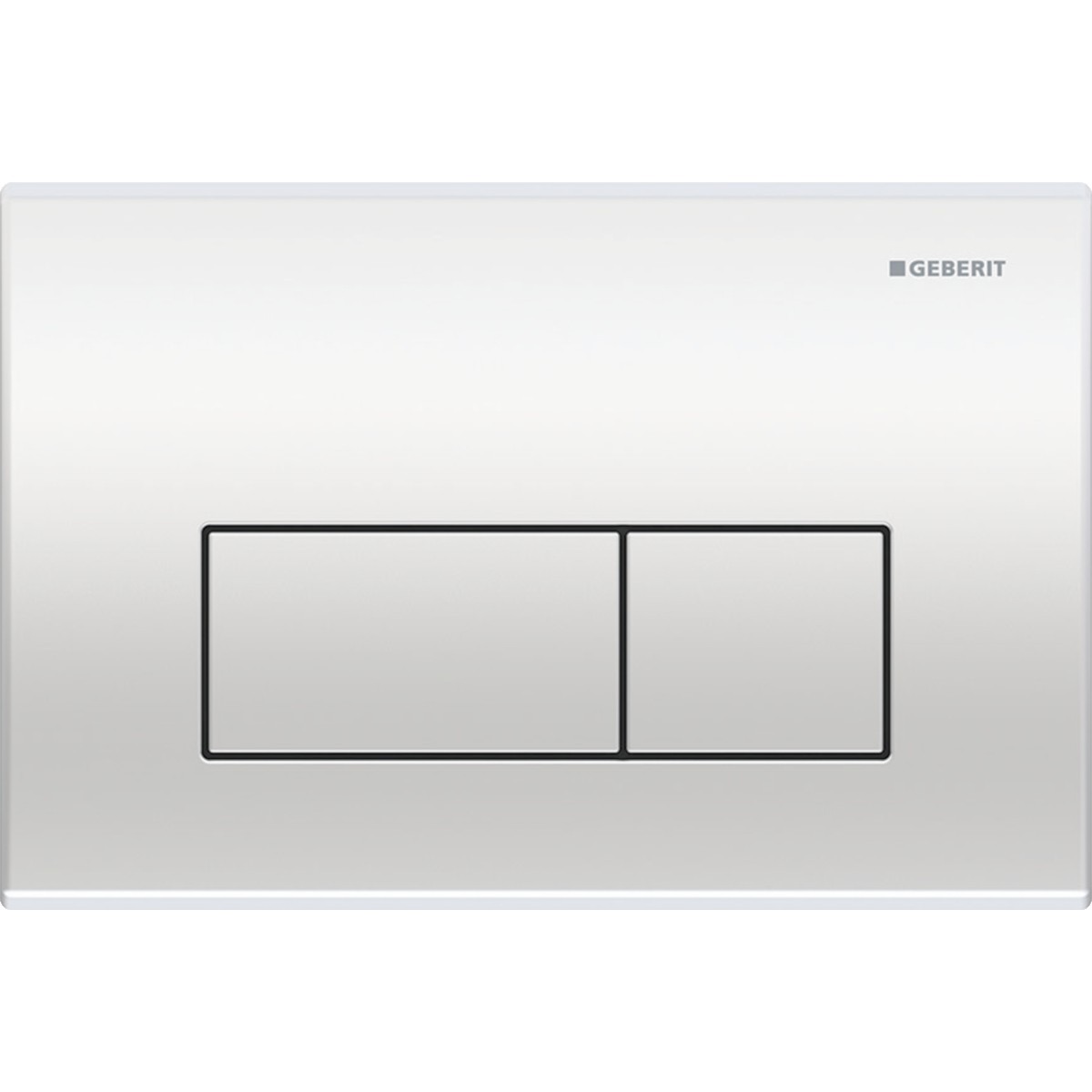 Plaque Geberit Kappa50 carrée DT chromé mat - GEBERIT 115.260.46.1 