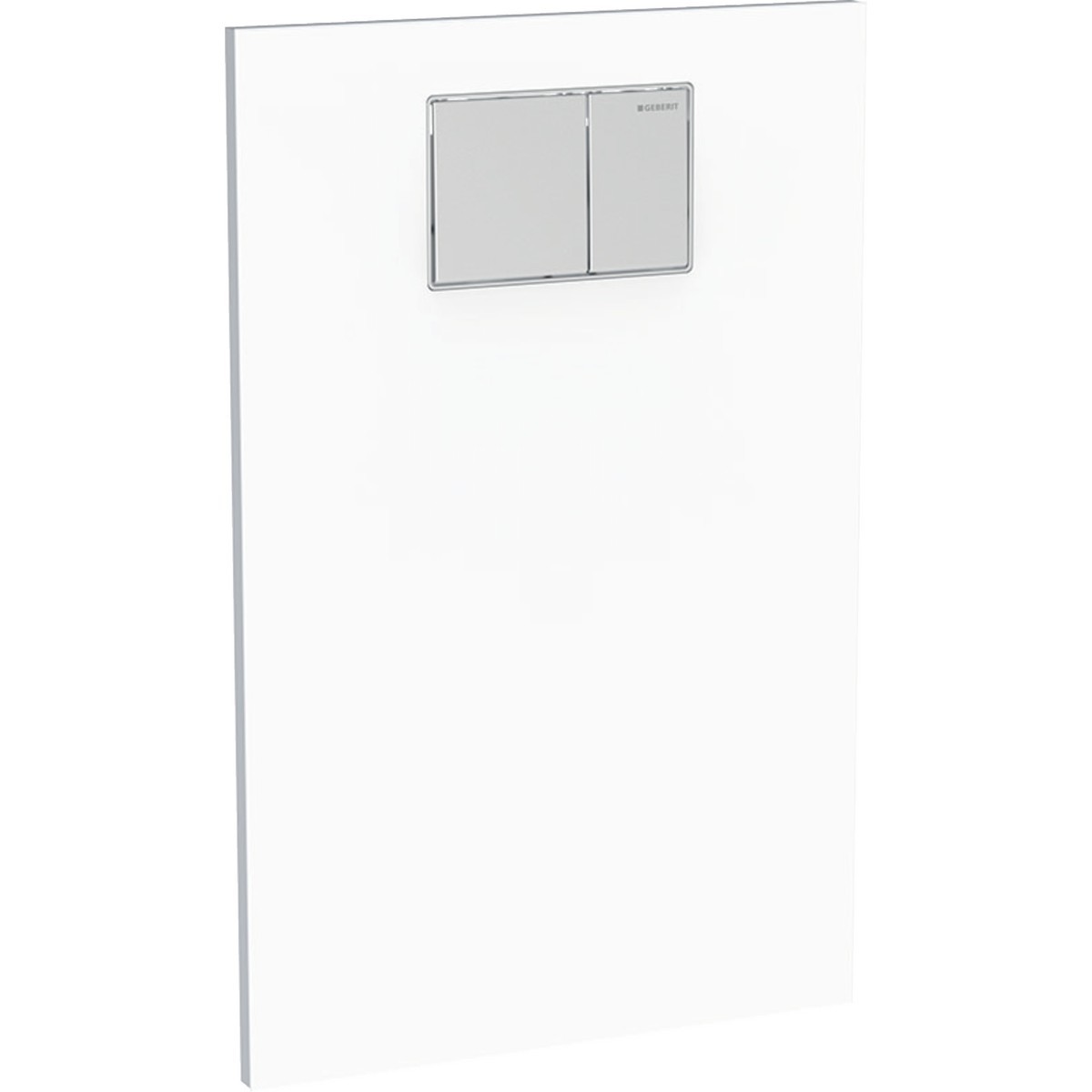 Plaque design pour abattant Geberit AquaClean Blanc Verre - GEBERIT 115.324.SI.1 