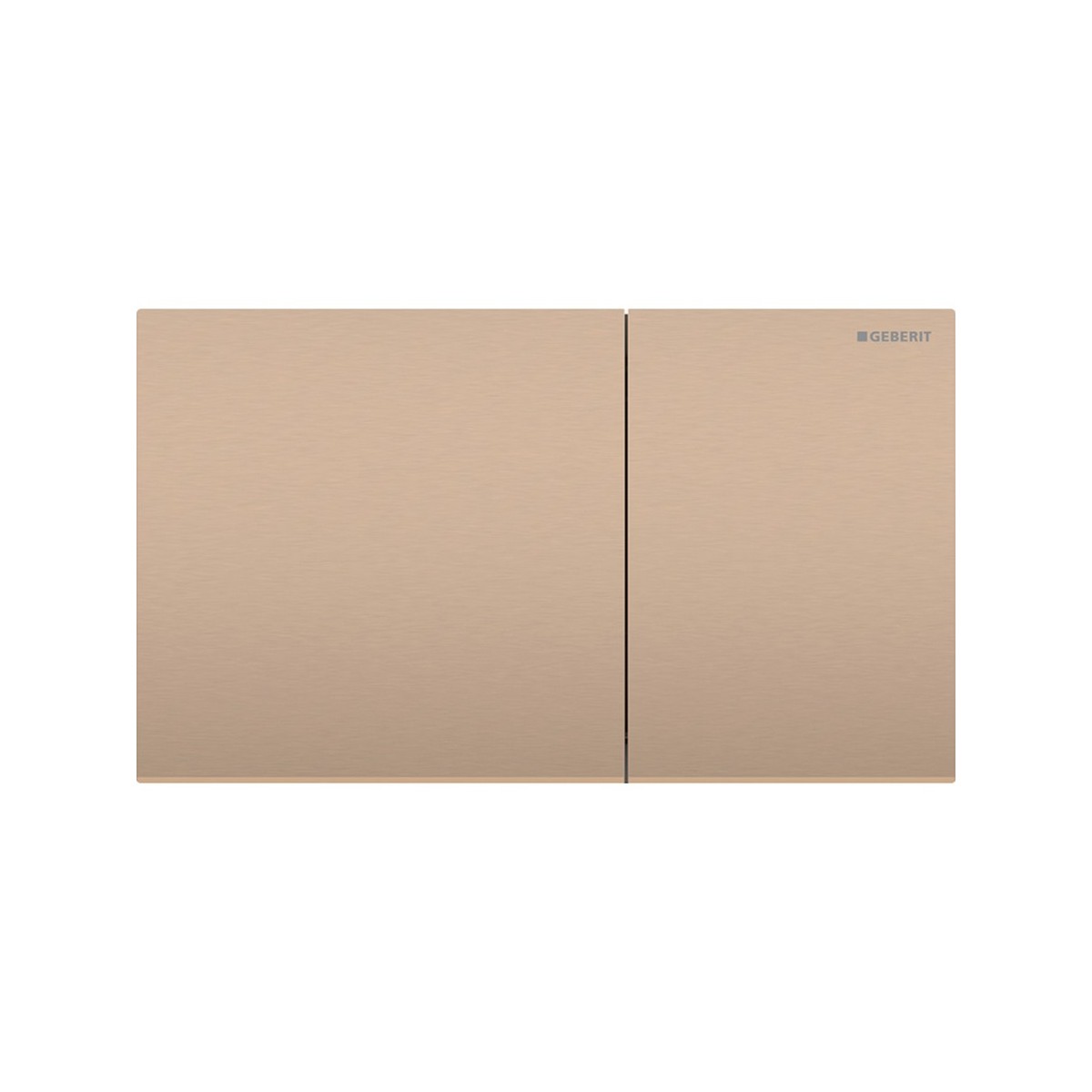 Plaque Geberit Sigma70 carrée DT acier or rouge - GEBERIT 115.622.QB.1 