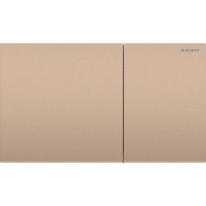 Plaque Geberit Sigma70 carrée DT acier or rouge - GEBERIT 115.622.QB.1 