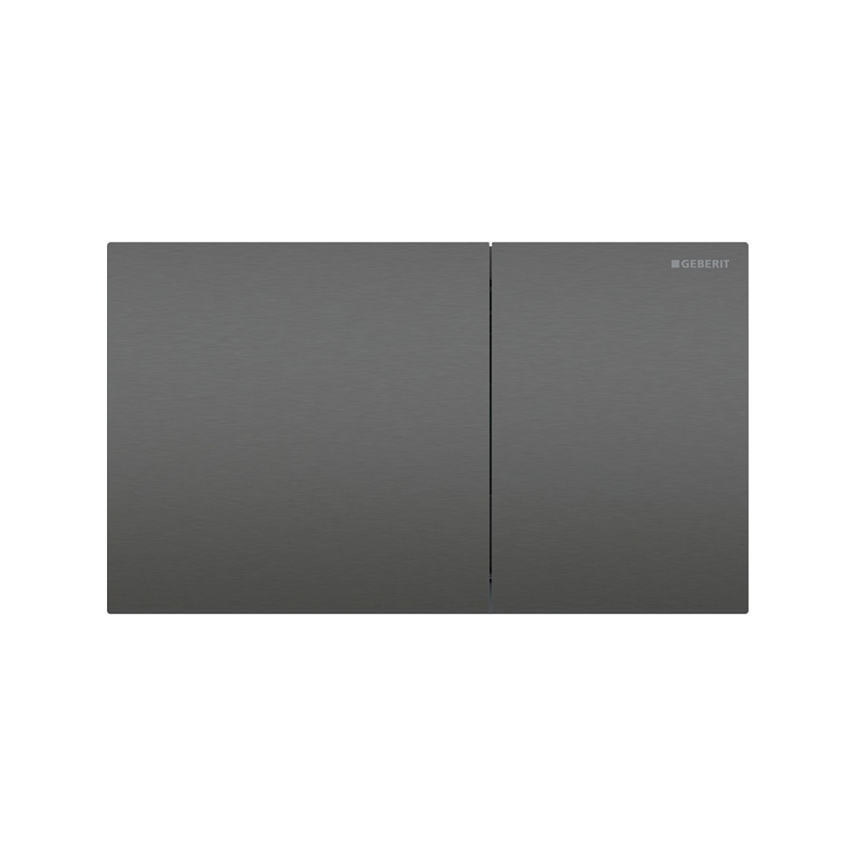 Plaque Geberit Sigma70 carrée DT acier noir chromé - GEBERIT 115.622.QD.1 