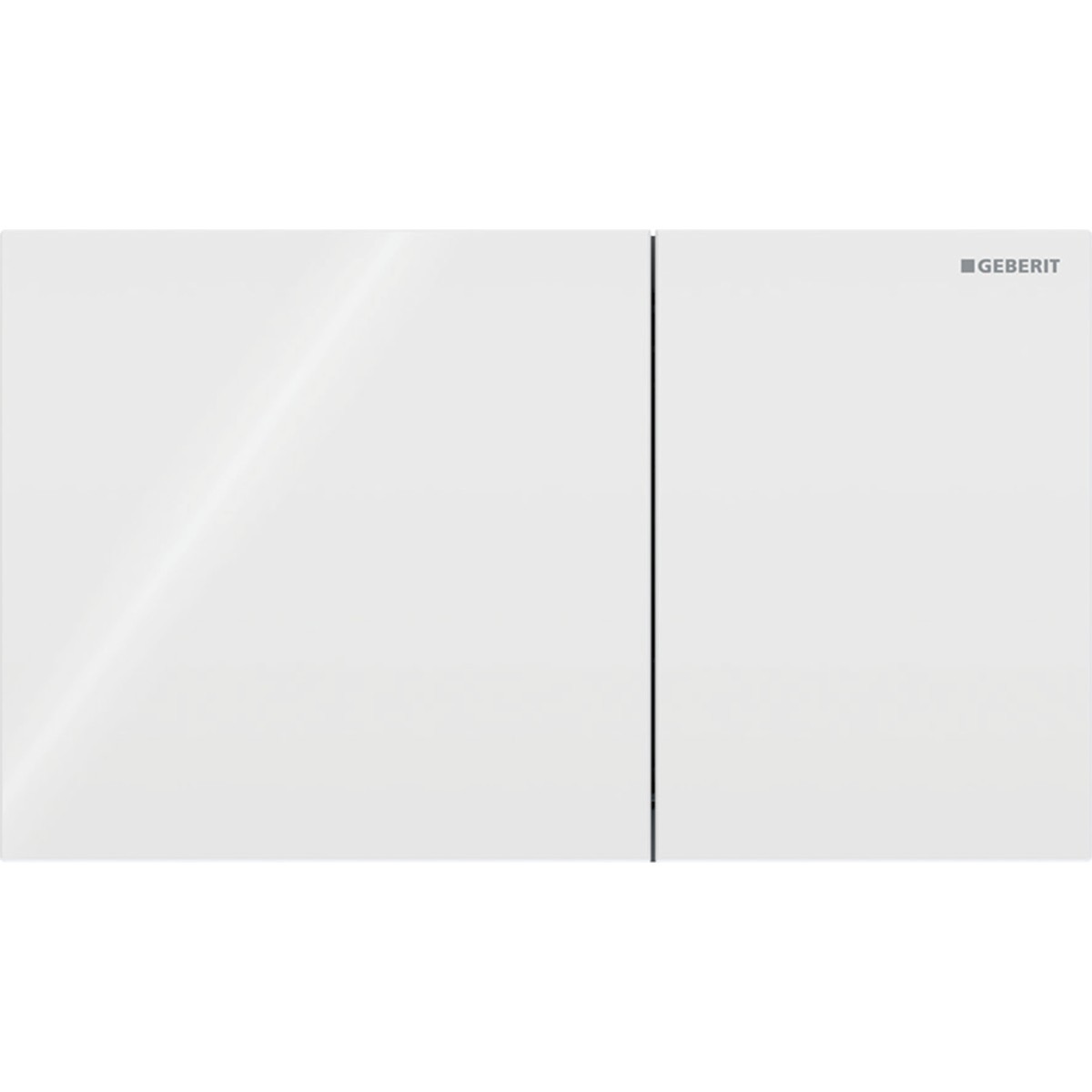 Plaque Geberit Sigma70 carrée DT verre blanc - GEBERIT 115.622.SI.1 