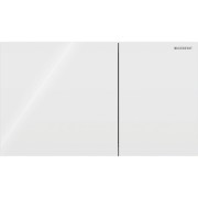 Plaque Geberit Sigma70 carrée DT verre blanc - GEBERIT 115.622.SI.1 