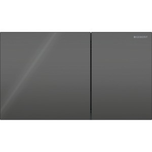 Plaque Geberit Sigma70 carrée DT verre noir - GEBERIT 115.622.SJ.1 