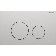 Plaque Geberit Sigma40 ronde DT acier inoxydable - GEBERIT 115.628.FW.1 