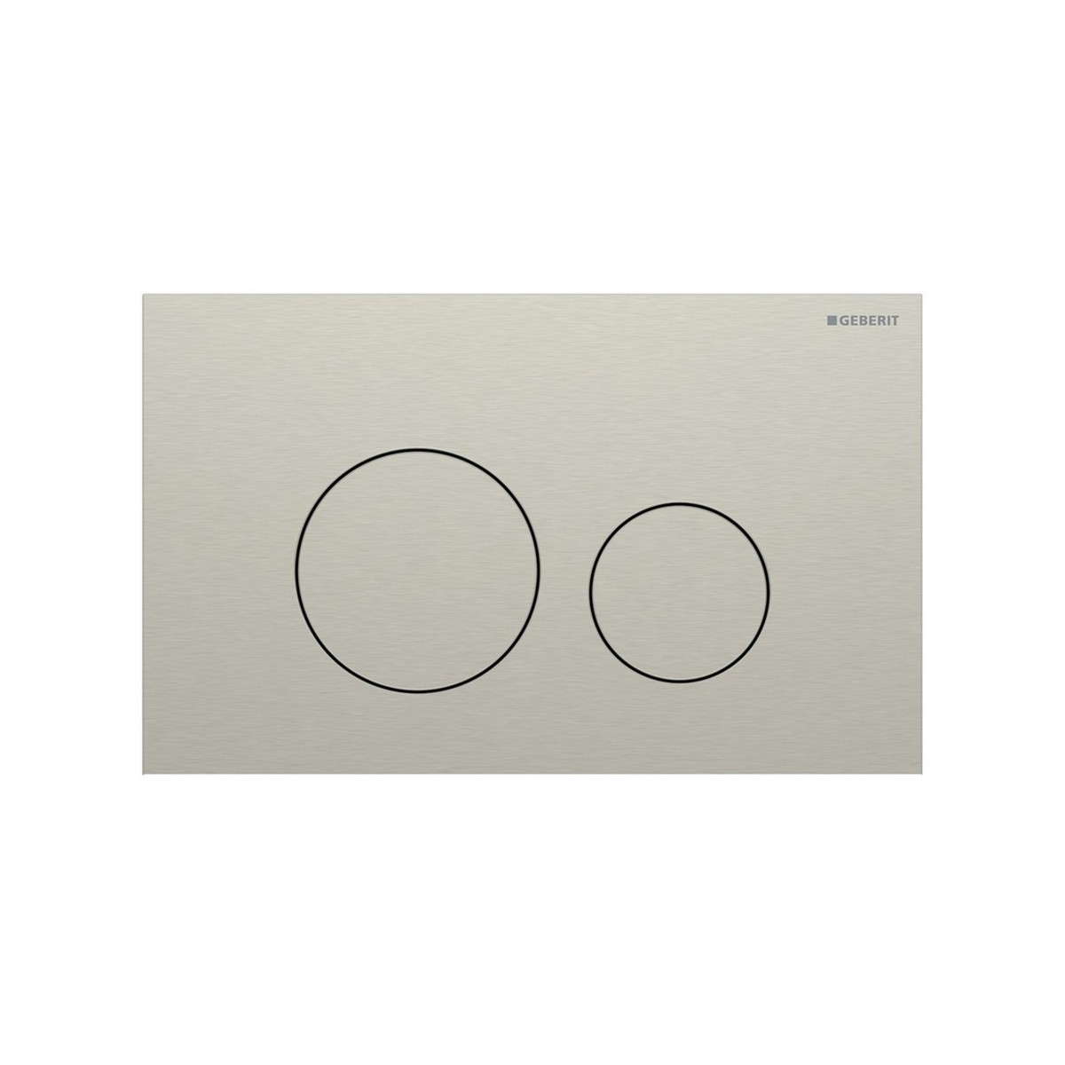 Plaque Geberit Sigma40 ronde DT acier nickel brossé - GEBERIT 115.628.ID.1 