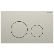 Plaque Geberit Sigma40 ronde DT acier nickel brossé - GEBERIT 115.628.ID.1 